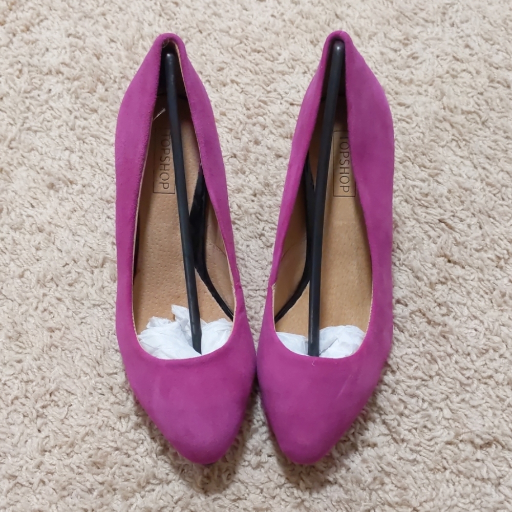 Topshop Maple Suede Heels